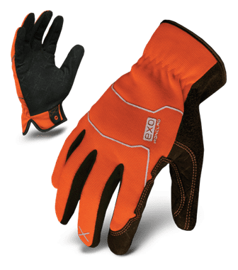 IRONCLAD GLOVE EXO2 HI-VIZ UTILITY SAFETY ORANGE L